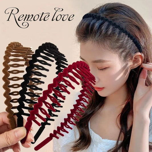 1 Piece Cute Fashion Women Hair Band High Quality Flocking headband Hair Accessories Best Birthday Gift T1706