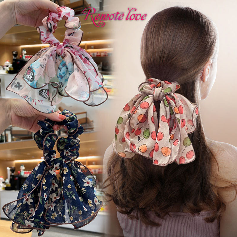 1Piece Sweet Fashion Women Hair Ring Flowers Pattern High Quality Hair Rope Hair Accessories Gifts T1372