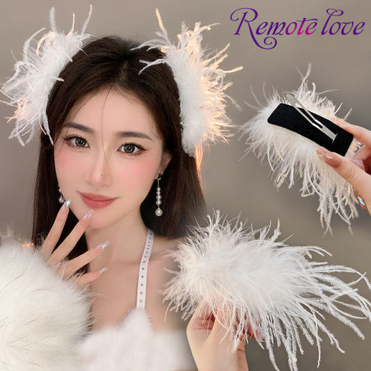 1 Piece Wonderful Feather Hair Clip Hair PinFashion Elegant Women Hair Accessories Gifts T1532