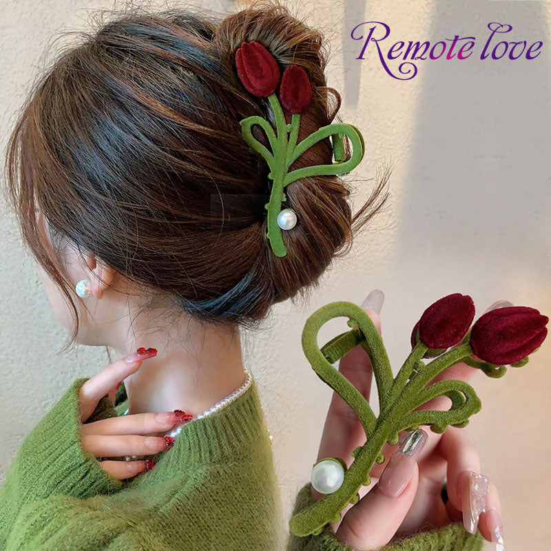 1 Piece Retro Women Tulip Hair Claw Clip Hair Clip High Quality Elegant Hair Accessories Gifts T1610