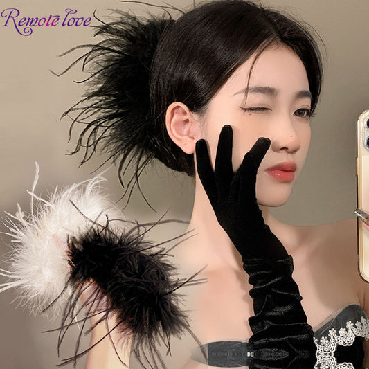 1 Piece Latest Feather Hair Clip Hair Claws Fashion Elegant Women Hair Accessories Gifts T1742