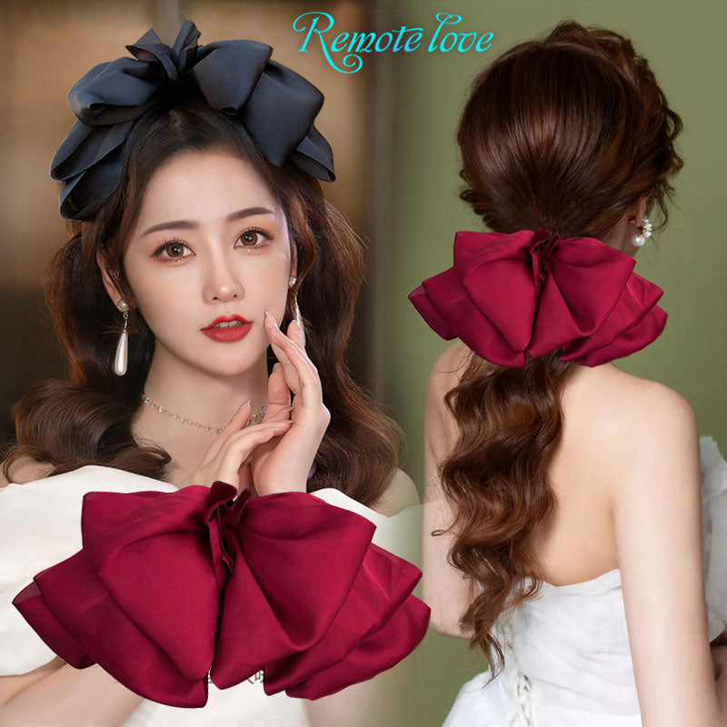 1 Piece Latest Women Bowknot Hair Clip Ribbon Cloth Hair Accessories Headwear Best Birthday Gift T1642