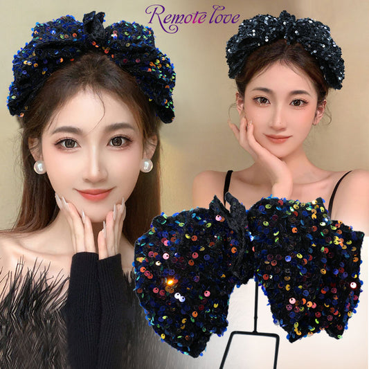 1 Piece Elegant Women Hair Clip Glitter Cloth Hair Accessories Headwear Best Birthday Gift T1614