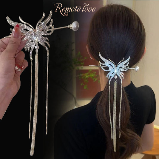 1 Piece Fashion Women Hairpin Tassels Rhinestone Hair Clip High Quality Elegant Hair Accessories T1503