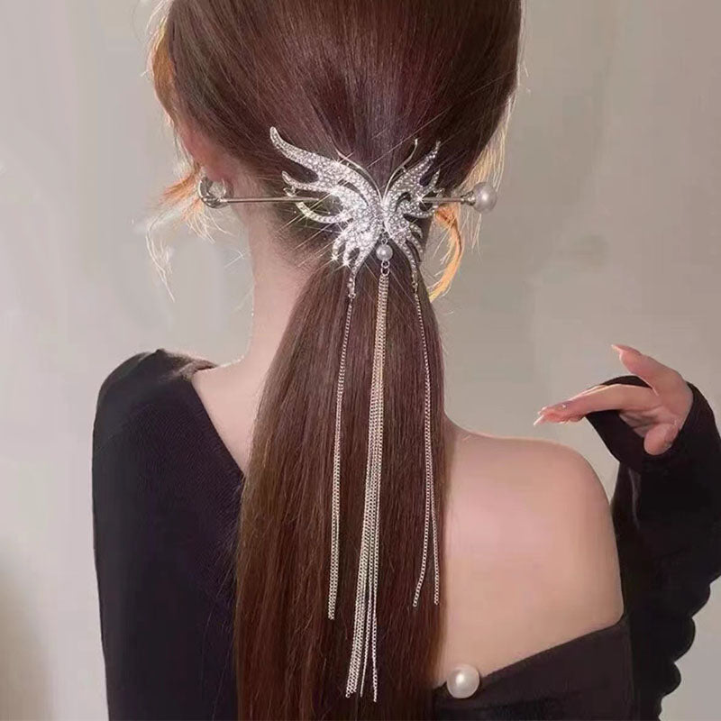 1 Piece Fashion Women Hairpin Tassels Rhinestone Hair Clip High Quality Elegant Hair Accessories T1503