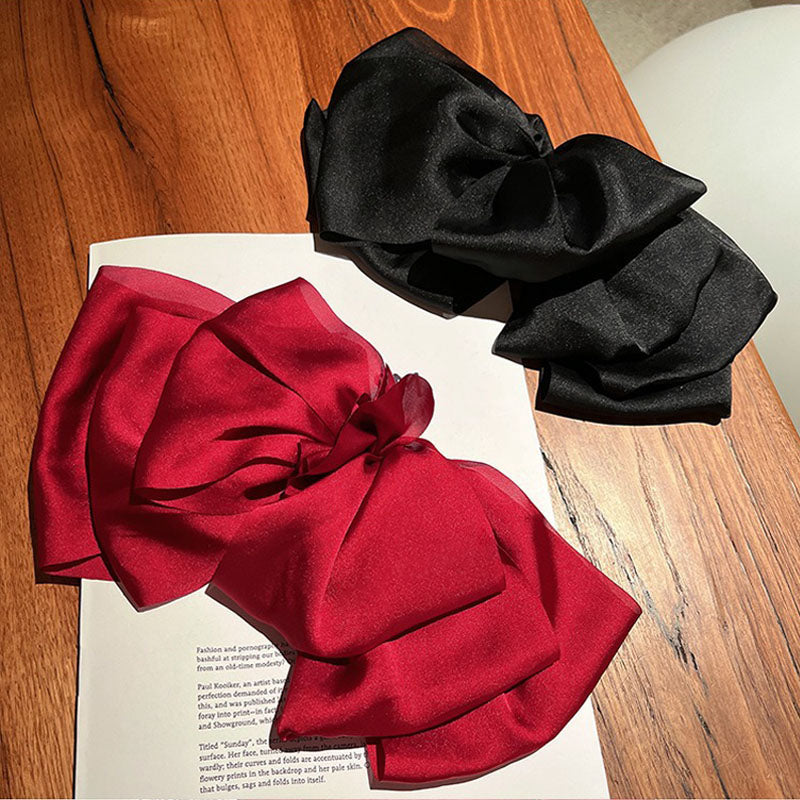 1 Piece Latest Women Bowknot Hair Clip Ribbon Cloth Hair Accessories Headwear Best Birthday Gift T1642