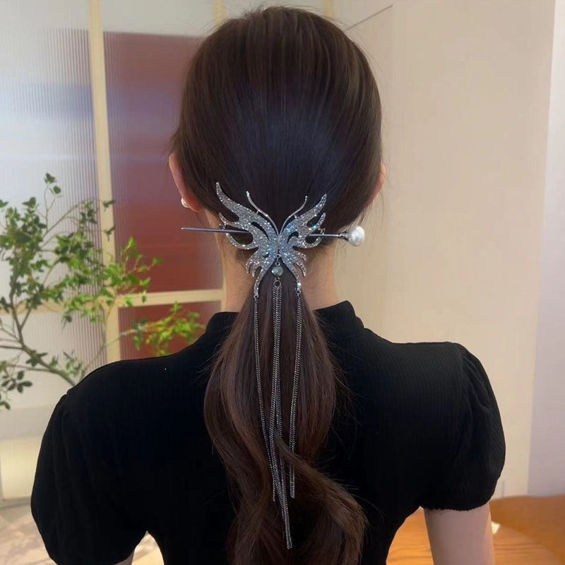 1 Piece Fashion Women Hairpin Tassels Rhinestone Hair Clip High Quality Elegant Hair Accessories T1503