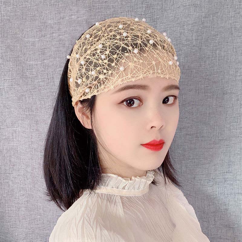 1 Piece Elegant Pearl Headband Cloth Fashion Women Hair Accessories Wonderful Birthday Gift T609