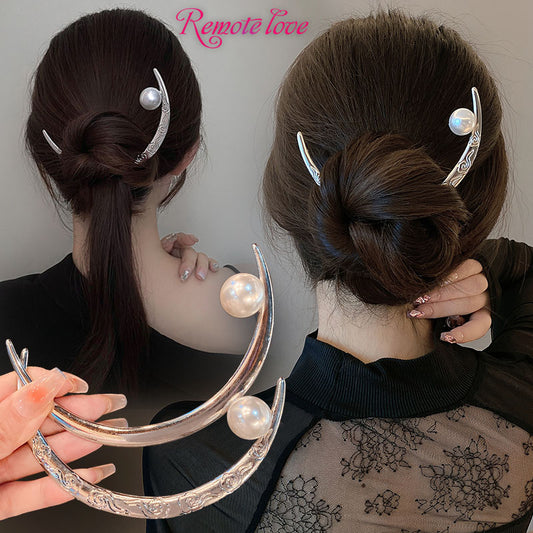 1 Piece Simple Women Hairpin Crescent Moon Hair Clip High Quality Hair ClawsElegant Hair Accessories T1502