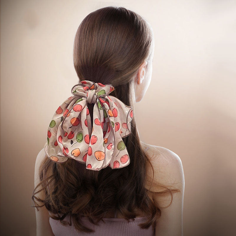 1Piece Sweet Fashion Women Hair Ring Flowers Pattern High Quality Hair Rope Hair Accessories Gifts T1372