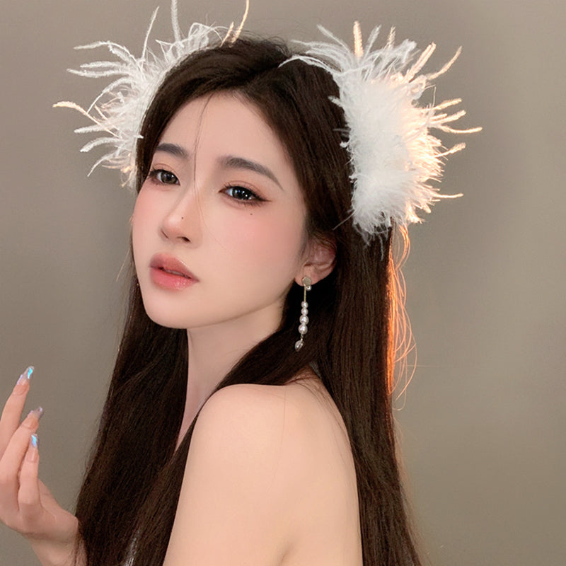 1 Piece Wonderful Feather Hair Clip Hair PinFashion Elegant Women Hair Accessories Gifts T1532