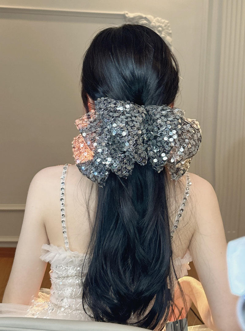 1 Piece Luxury Women Hair Clip Glitter Cloth Hair Accessories Headwear Best Birthday Gift T1622