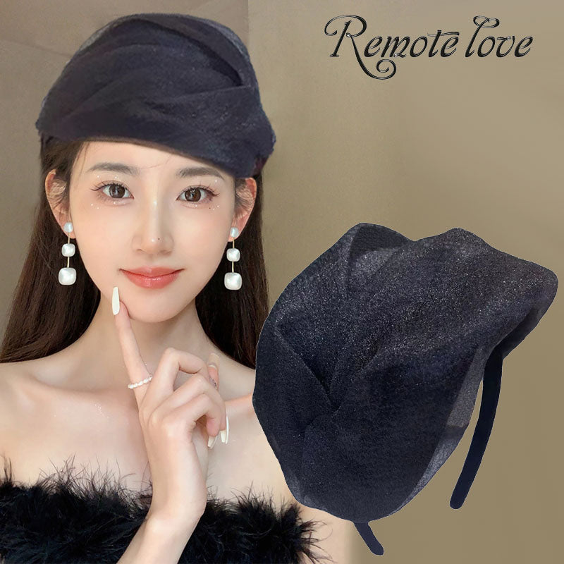 1 Piece Elegant Fashion Women Half Cap Headband High Hair Accessories Headwear Best Birthday Gift T1597