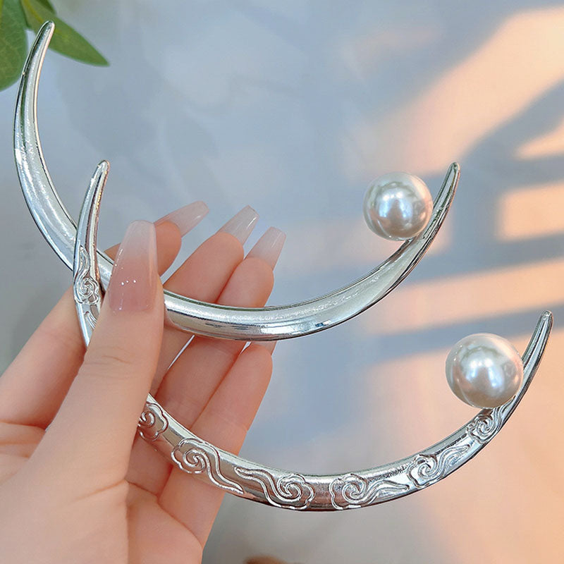 1 Piece Simple Women Hairpin Crescent Moon Hair Clip High Quality Hair ClawsElegant Hair Accessories T1502