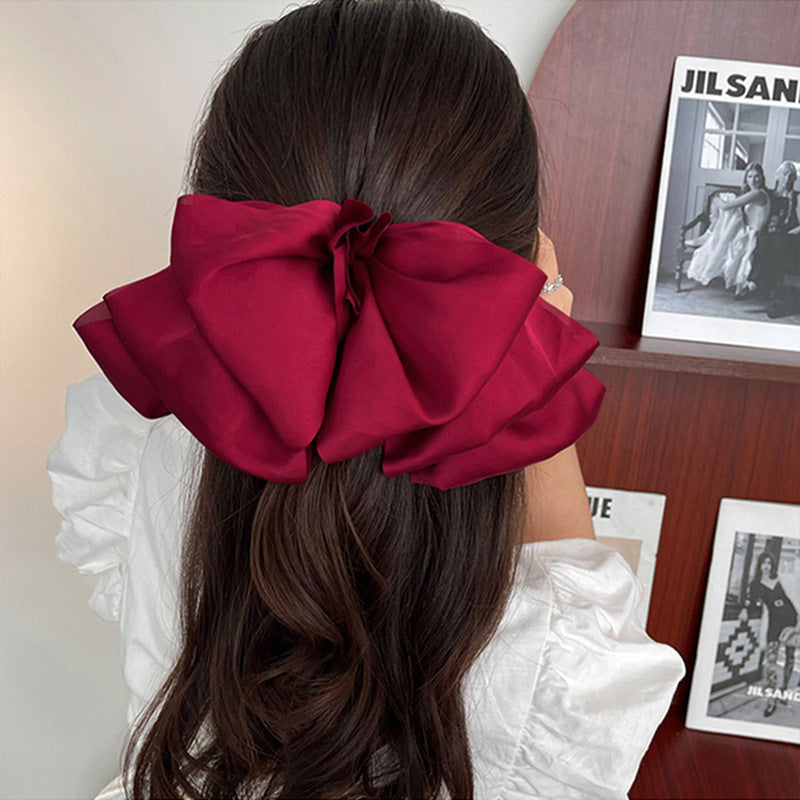 1 Piece Latest Women Bowknot Hair Clip Ribbon Cloth Hair Accessories Headwear Best Birthday Gift T1642