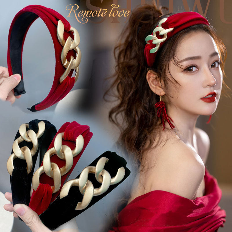 1 Piece Luxury Fashion Women Hair Band Chian Cloth High Hair Accessories Best Birthday Gift T1499