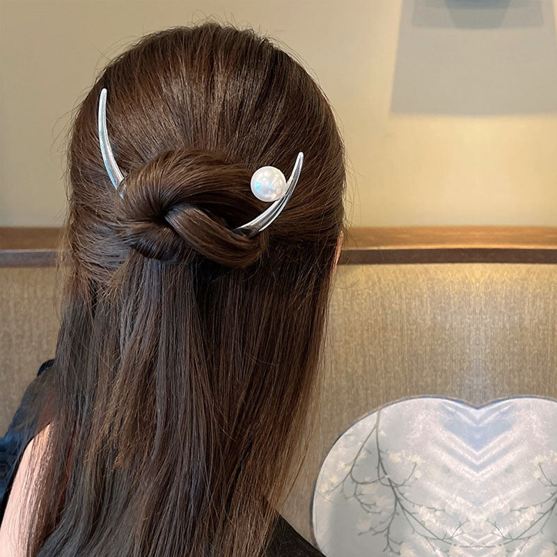 1 Piece Simple Women Hairpin Crescent Moon Hair Clip High Quality Hair ClawsElegant Hair Accessories T1502