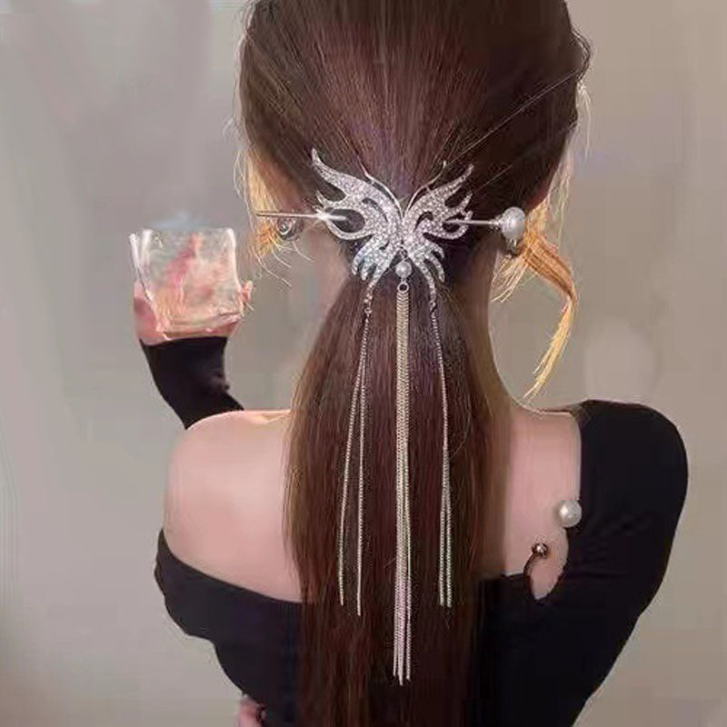 1 Piece Fashion Women Hairpin Tassels Rhinestone Hair Clip High Quality Elegant Hair Accessories T1503