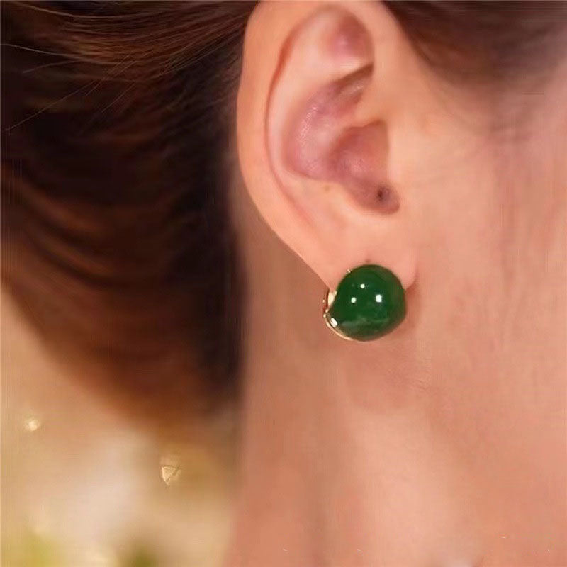 1 pair fashion simple earrings pure color new stud earrings E1139