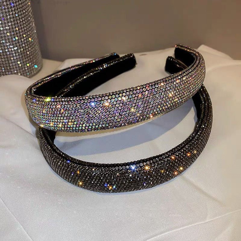 1 Piece Luxury Women Hair Band Quality Rhinestone Headband Fashion Hair Accessories Best Birthday Gift T1418