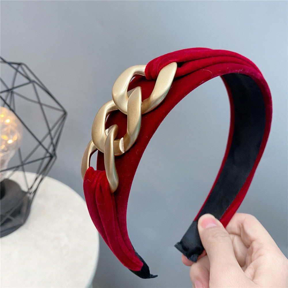 1 Piece Luxury Fashion Women Hair Band Chian Cloth High Hair Accessories Best Birthday Gift T1499