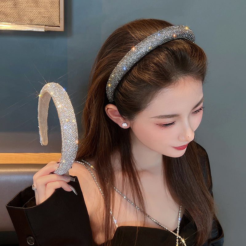 1 Piece Luxury Women Hair Band Quality Rhinestone Headband Fashion Hair Accessories Best Birthday Gift T1418