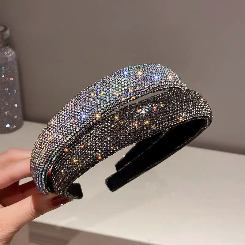 1 Piece Luxury Women Hair Band Quality Rhinestone Headband Fashion Hair Accessories Best Birthday Gift T1418