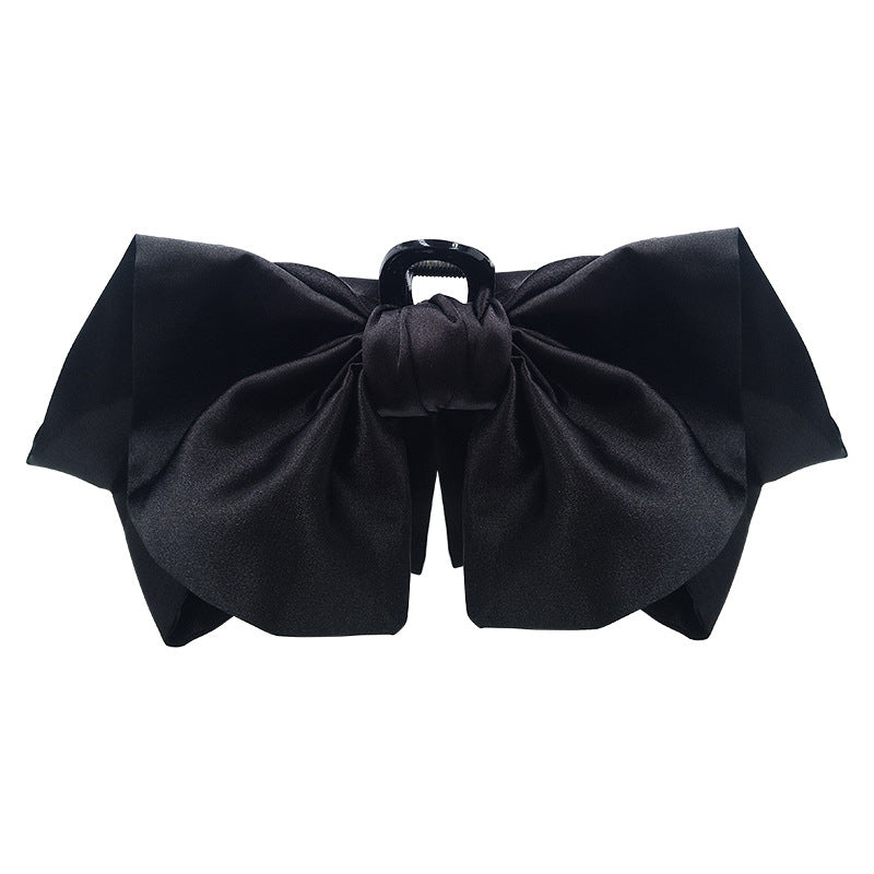 1 Piece Latest Women Black Bowknot Hair Clip Ribbon Cloth Hair Accessories Headwear Best Birthday Gift T1520