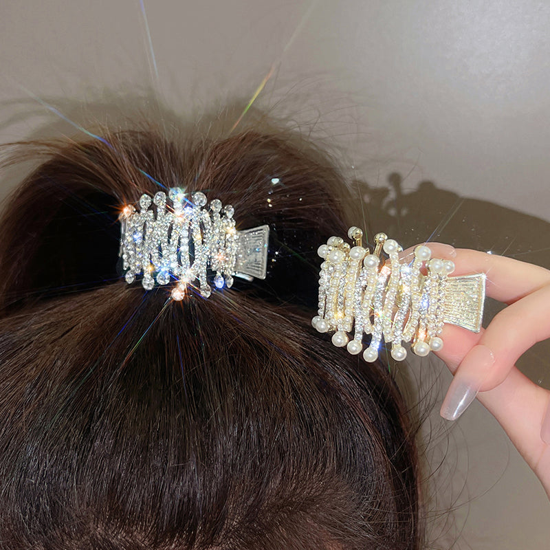 1 Piece Fashion Women Hair Clip Crown rhinestones High Quality inh Gripper Elegant Hair Accessories T1359