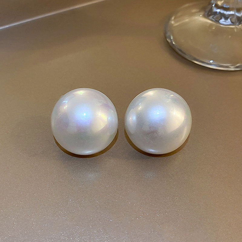 1 Pair Elegant Women Stud Earrings Quality Faux pearls Earrings Fashion Simple Jewellery Best Birthday Gift E1308